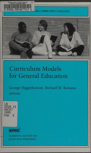 Cover for Curriculum Models for General Education (New Directions for Community Colleges)