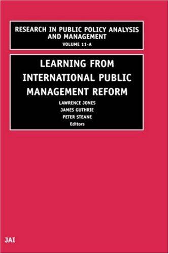 Cover for Learning from International Public Management Reform : Learning from International Public Management Reform
