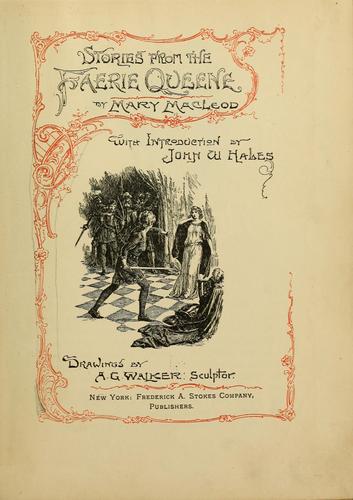 Cover for Stories from the Faerie queene