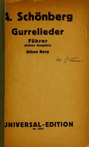 Cover for Arnold Schönberg: Gurrelieder