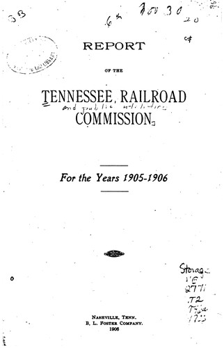 Cover for Report.