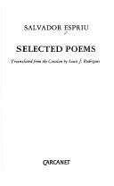Cover for Selected poems