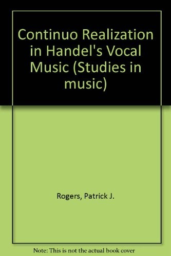 Cover for Continuo realization in Handel's vocal music