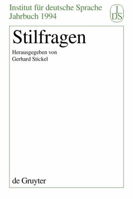 Cover for Stilfragen