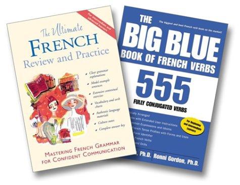 Cover for Stillman Ultimate French Reference Powerpack Two-Book Bundle (The Ultimate French Review and Practice, The Big Blue Book of French Verbs)
