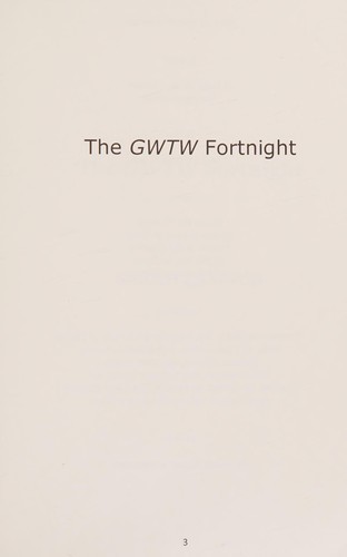 Cover for The GWTW Fortnight