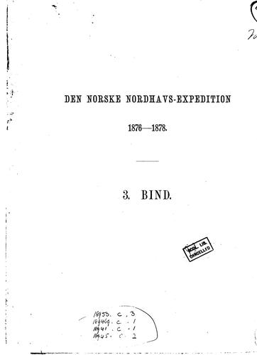 Cover for Fiske [indsamlede paa den Norsk Nordhavs-expedition]
