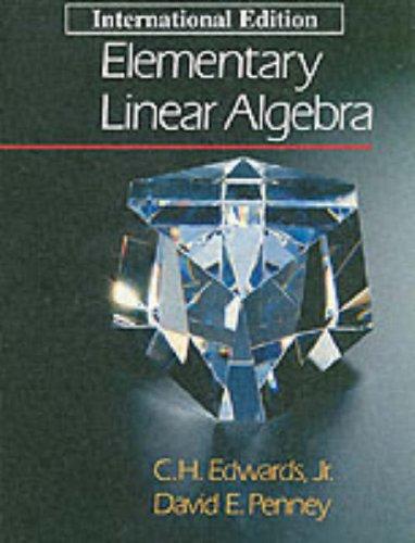 Cover for Elementary Linear Algebra