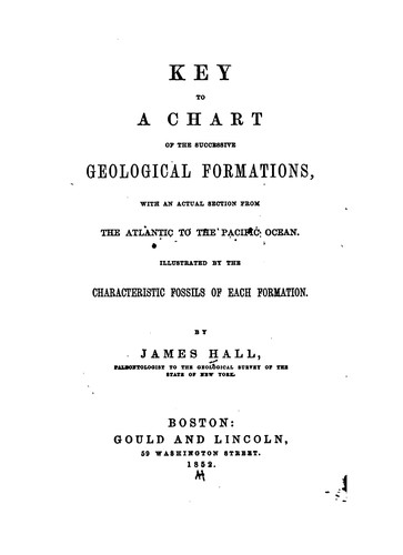 Cover for Key to a Chart of the Successive Geological Formations, with an Actual Section from the Atlantic ...