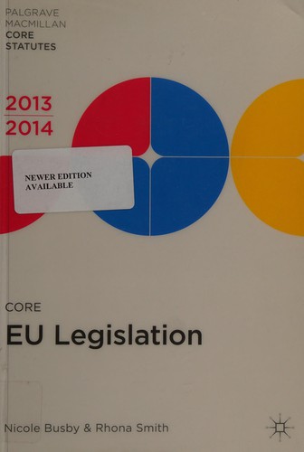 Cover for Core EU legislation