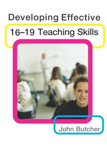 Cover for Developing effective 16-19 teaching skills