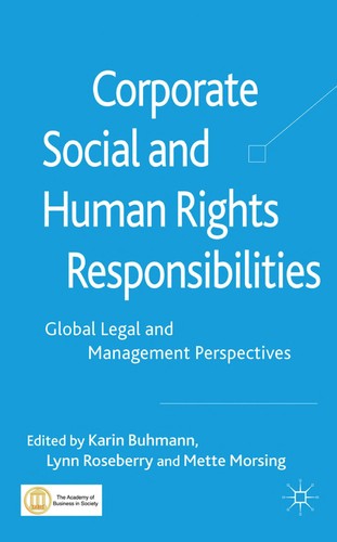Cover for Corporate social and human rights responsibilities