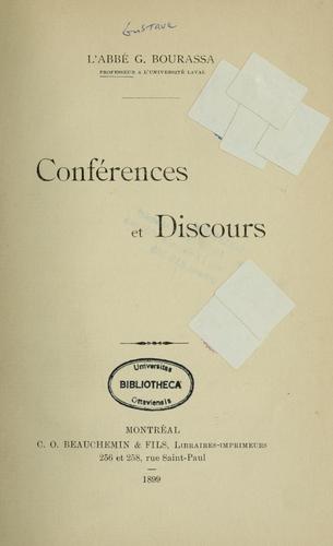 Cover for Conférences et discours