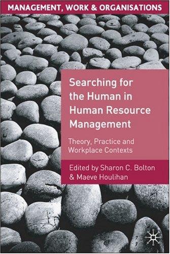 Cover for Searching for the Human in Human Resource Management