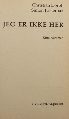 Cover for Jeg er ikke her