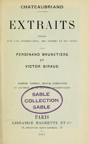 Cover for Extraits