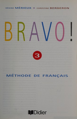 Cover for Bravo !.