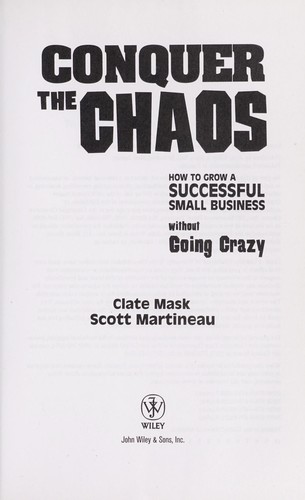 Cover for Conquer the chaos