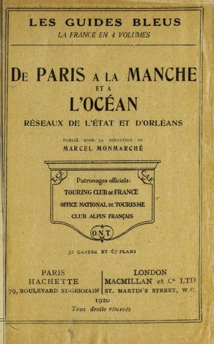 Cover for De Paris à la Manche et à l'Océan