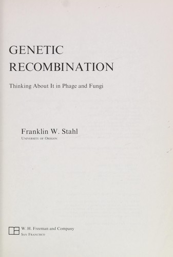 Cover for Genetic recombination