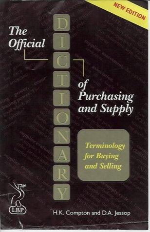 Cover for The official dictionary of purchasing and supply
