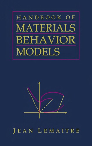 Cover for Handbook of materials behavior models