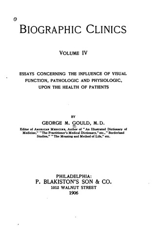 Cover for Biographic Clinics