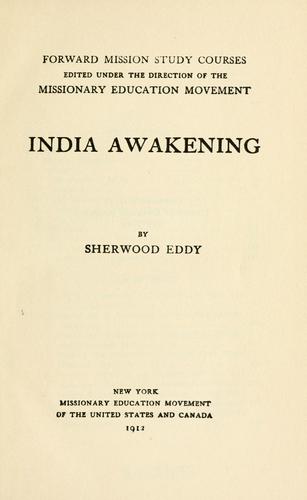 Cover for India awakening.