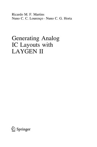 Cover for Generating Analog IC Layouts with LAYGEN II