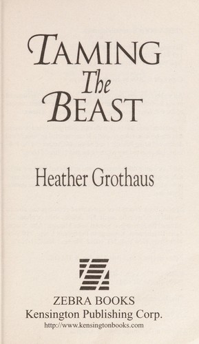Cover for Taming the beast