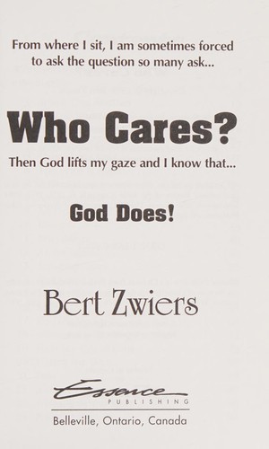 Cover for Who cares?