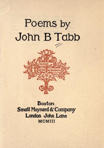 Cover for Poems