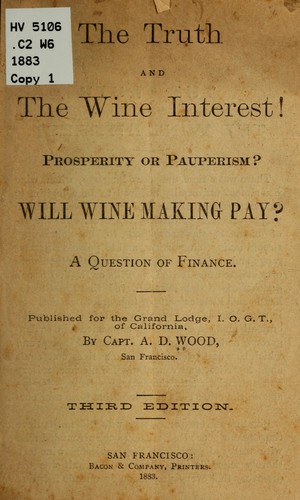 Cover for The truth and the wine interest!