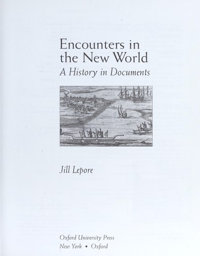 Cover for Encounters in the New World : a history in documents