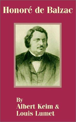 Cover for Honore De Balzac