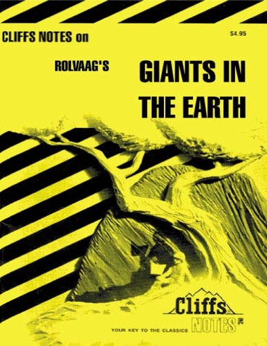 Cover for Cliffs notes on Rolvaag's  Giants in the Earth