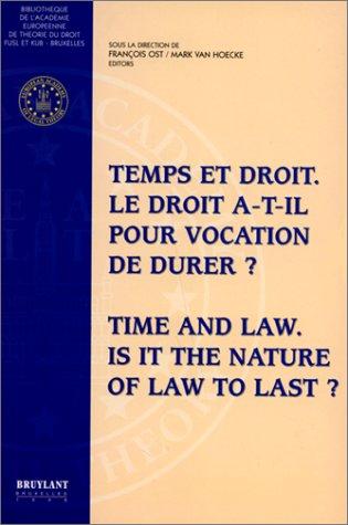 Cover for Temps et droit