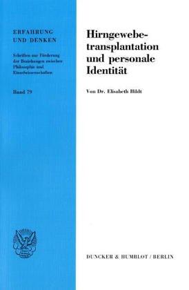 Cover for Hirngewebetransplantation und personale Identität
