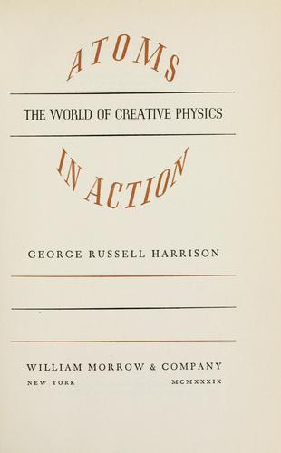 Cover for Atoms in action