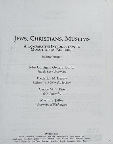 Cover for Jews, Christians, Muslims