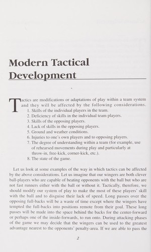 Cover for Modern tactical development.