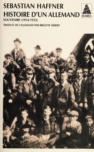 Cover for Histoire d'un Allemand