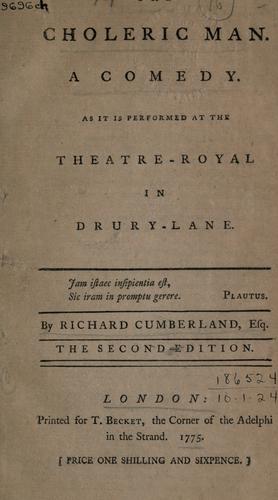 Cover for The choleric man