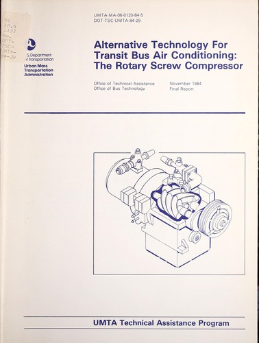 Cover for Alternative technology for transit bus air conditioning