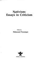 Cover for Nativism