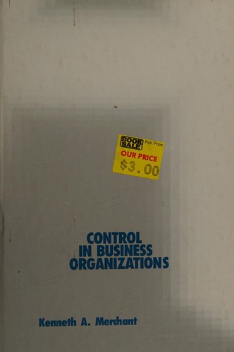 Cover for Control in business organizations