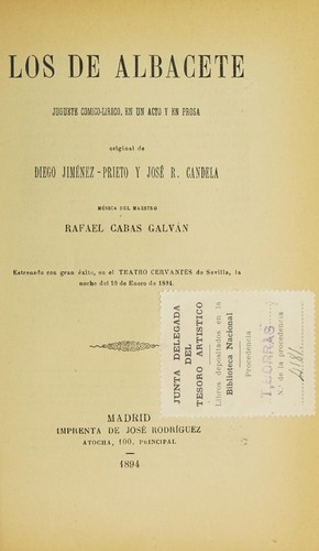 Cover for Los de Albacete