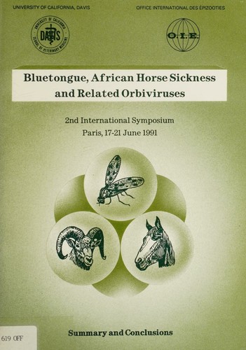 Cover for Bluetongue, African horse sickness and related orbiviruses