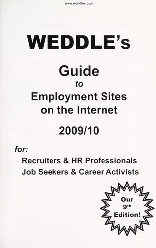 Cover for Weddle's Guide to Employment Sites on the Internet 2009/10