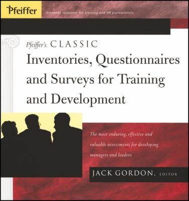 Cover for Pfeiffers Classic Inventories Questionnaires And Surveys For Training And Development